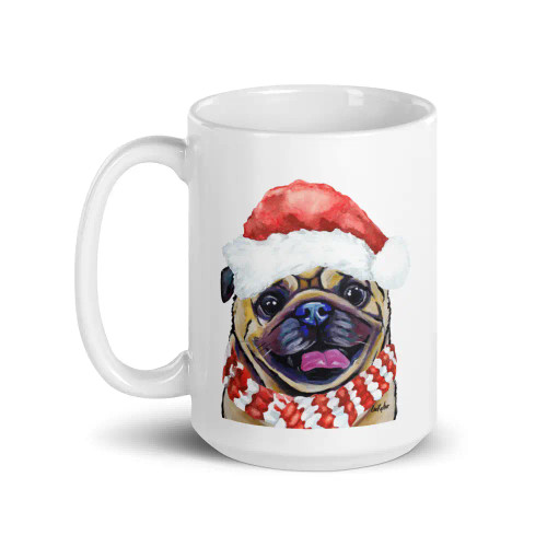 Pug Christmas Mug