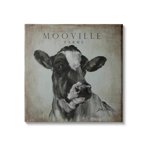 Mooville Farms - Vintage Cow Canvas Art