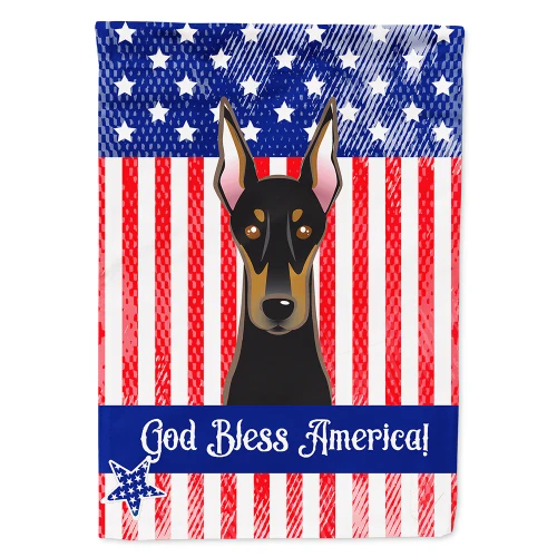 Patriotic Doberman Flag