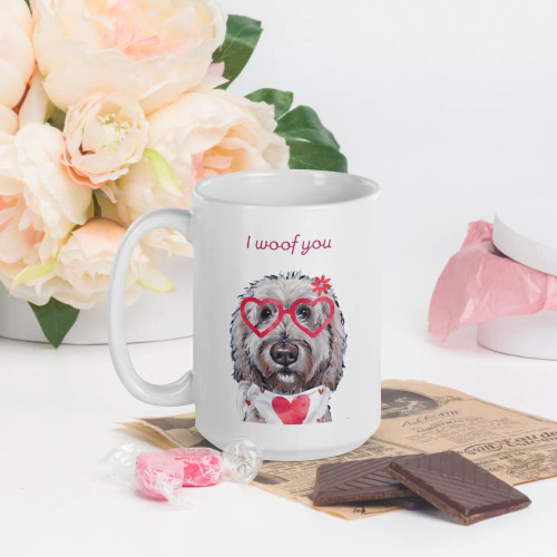 I Woof You - Goldendoodle Valentine Mug