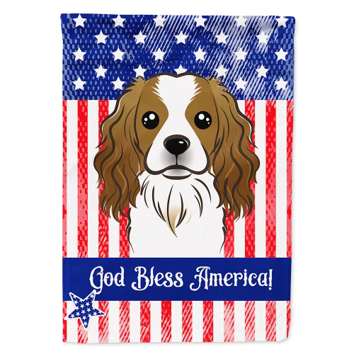 Patriotic Cavalier Spaniel Flag