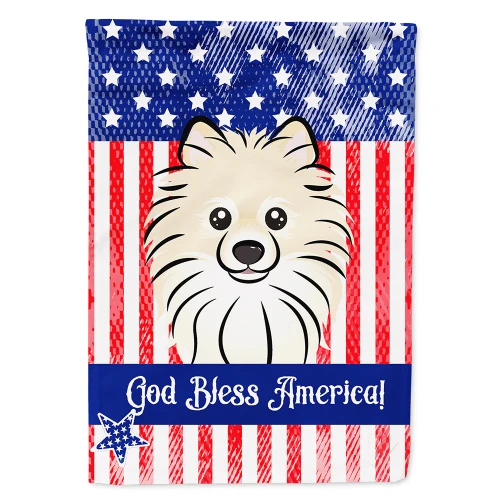 Patriotic Pomeranian Flag