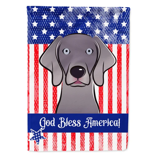 Patriotic Weimaraner Flag