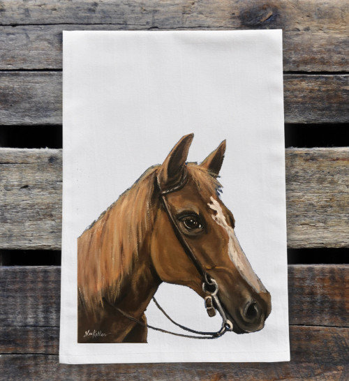 Brown Horse Kitchen Towel