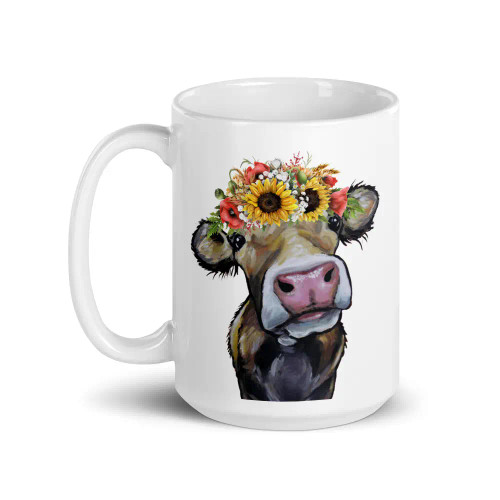 Sunflower Cow Mug