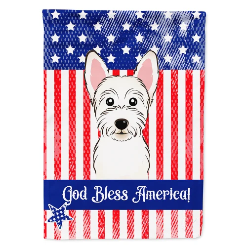 Patriotic Westie Flag