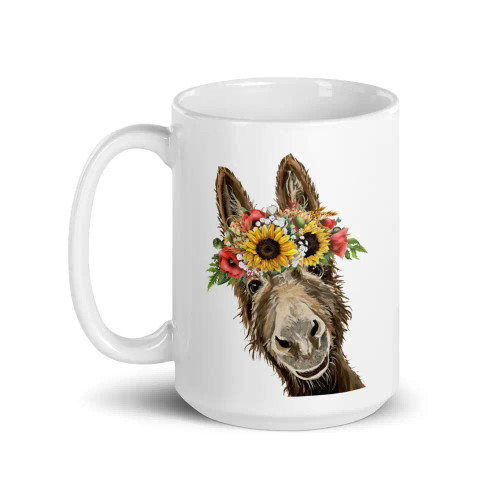 Sunflower Donkey Mug