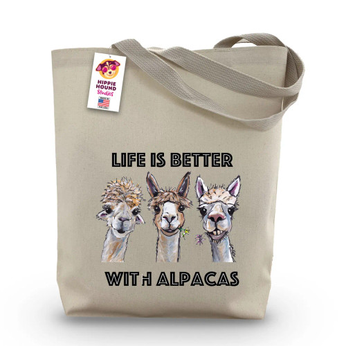  Life is Better With Alpacas Tote