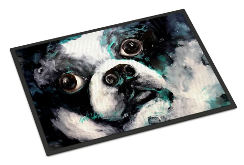 Close-Up Boston Terrier Doormat