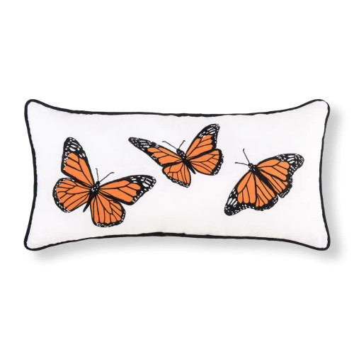 Monarch Butterfly Trio Pillow