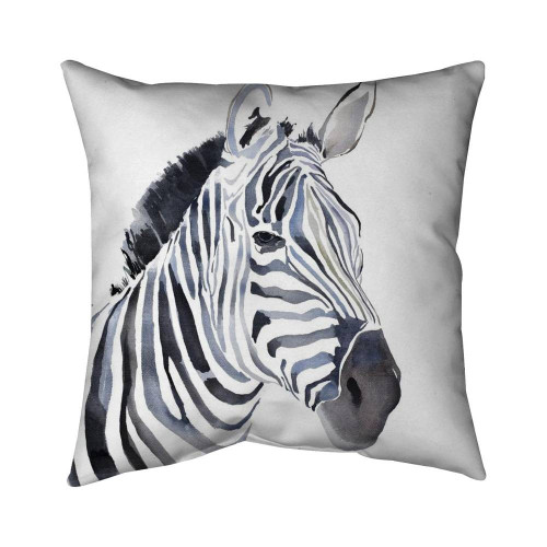 Zebra Portrait Throw Pillow