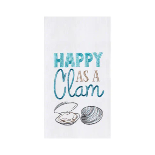 Happy as a Clam Kitchen Towel - Set of 2
