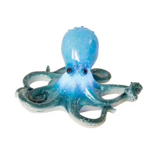 Blue Glass Octopus Figurine - with LED
