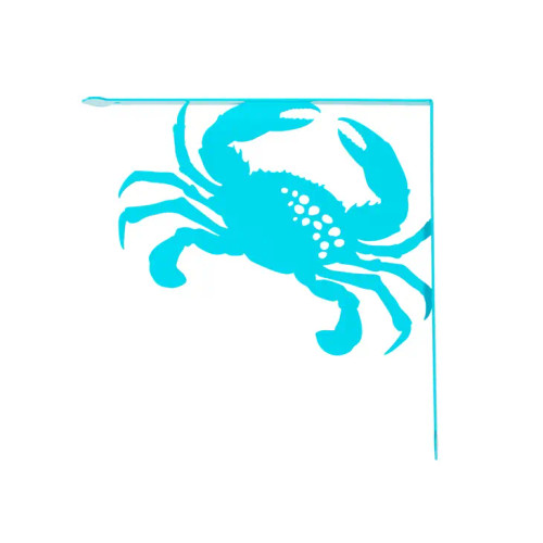 Blue Metal Crab Corner Bracket