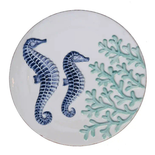 Blue Seahorse Trivet