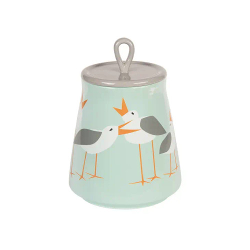Sea Green Seagulls Canister
