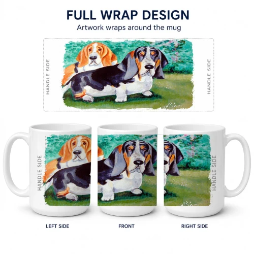 Basset Hound Duo Mug