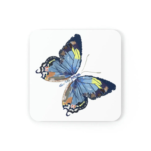 Blue Butterfly Coaster - Set of 4