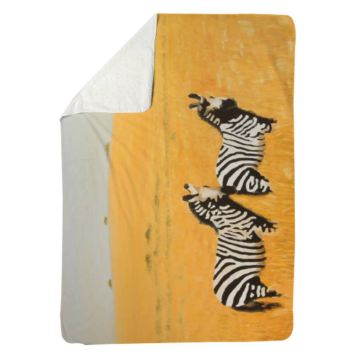 Safari Zebras Throw Blanket