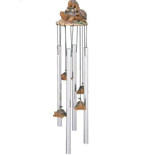 Playful Turtle Family Wind Chime