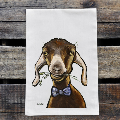 Bow Tie Goat Kitchen Towel