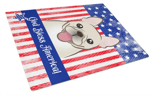 Patriotic French Bulldog Cutting Board