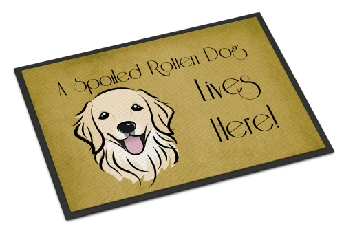 Spoiled Rotten Golden Retriever Doormat