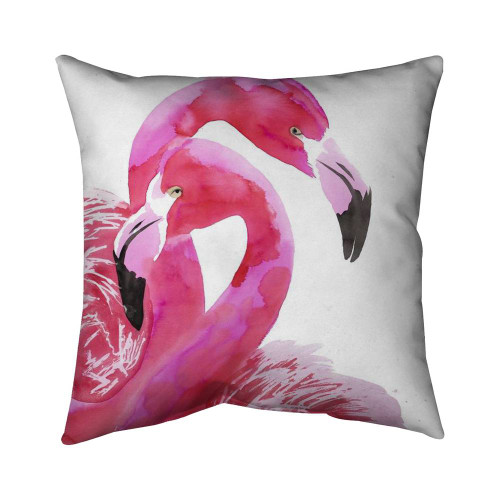 Flamingo Love Throw Pillow
