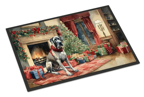 Christmas Great Dane Dog Doormat