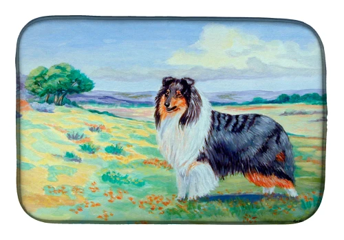 Collie Dog Dish Mat