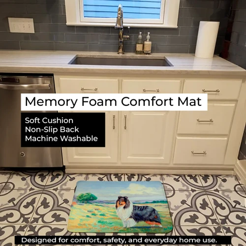 Countryside Collie Memory Foam Rug