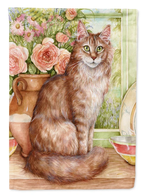 Maine Coon Cat Flag