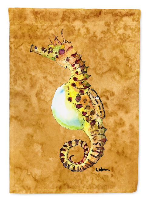Golden Egg-Belly Seahorse House Flag