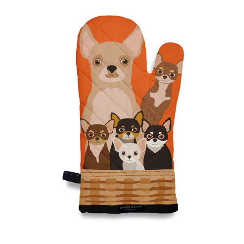 Chihuahua Family Oven Mitt