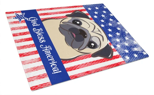 Patriotic Pug Cutting Board