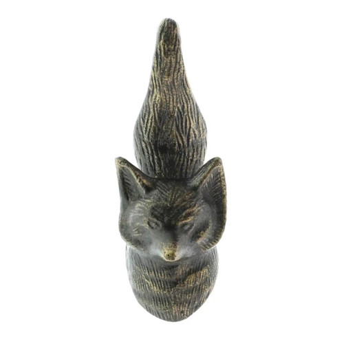 Bronze Metal Fox Wall Hook