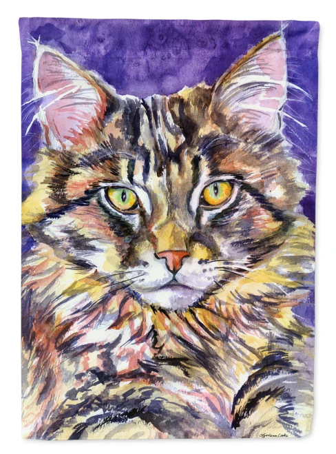 Maine Coon Cat Garden Flag