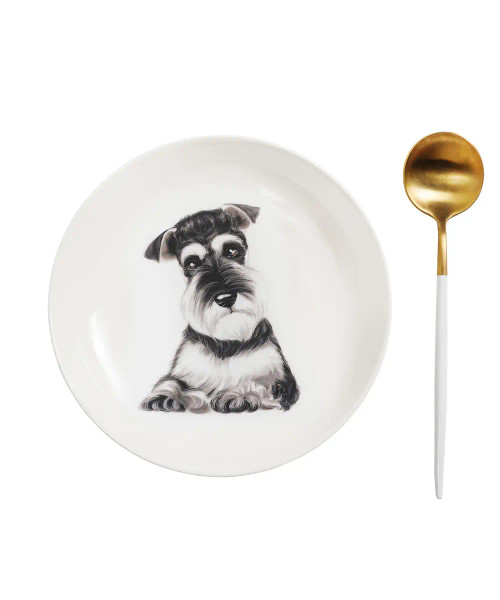 Schnauzer Dinner Plate - 8"