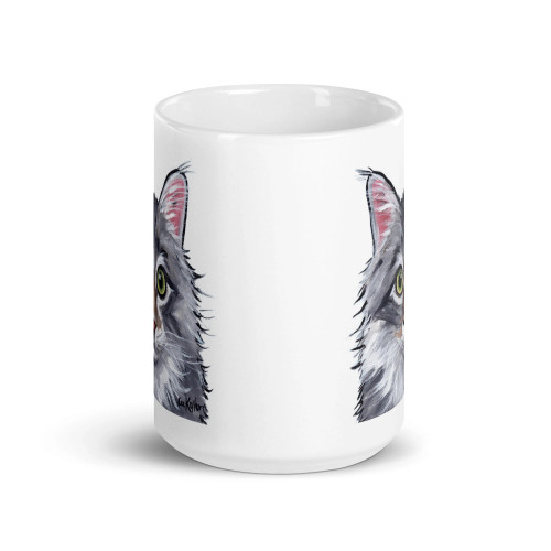 Gray Tabby Cat Mug
