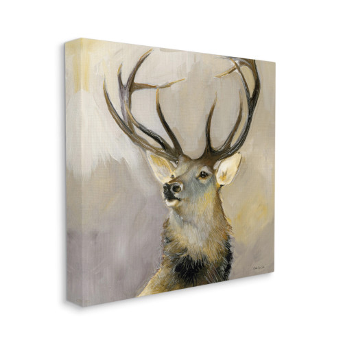 Proud Elk Portrait Canvas Art Print