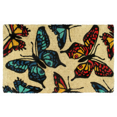 Butterfly Coir Doormat