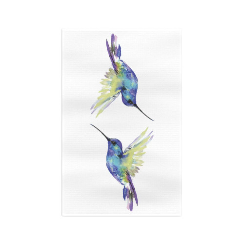 Flying Blue Hummingbird Kitchen Towel