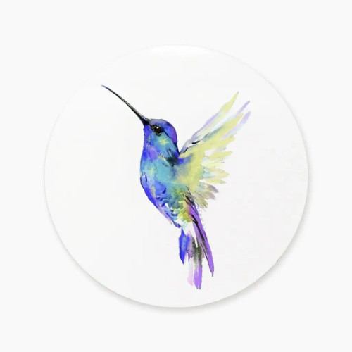 Flying Blue Hummingbird Coaster - Set of 4 Flying Blue Hummingbird Coaster - Set of 4