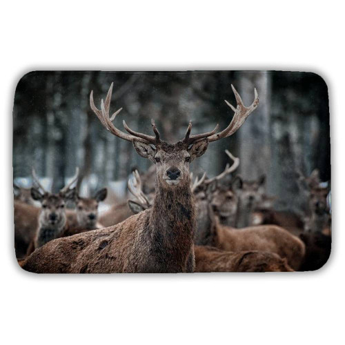 Herd of Stags Deer Bath Mat