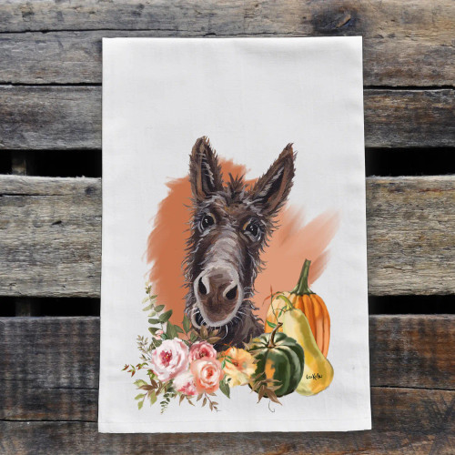 Fall Donkey Kitchen Towel