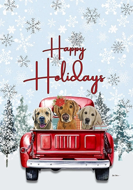 Retriever Holiday Flag