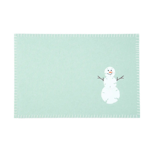 Sand Dollar Snowman Placemat - Set of 6