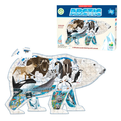 Polar Bear Shaped Arctic Puzzle