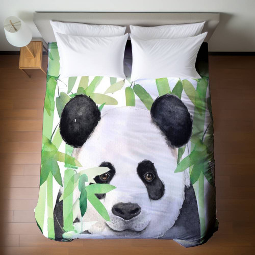 Bamboo Panda Duvet Cover - Queen