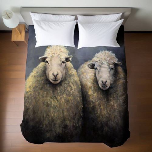 Fluffy Sheep Duvet Cover - Queen